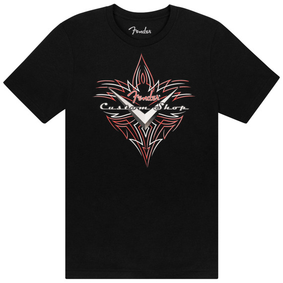 Fender T-Shirt - Custom Shop Pinstripe / Black 