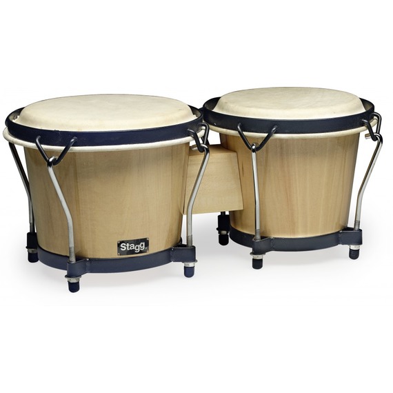 Stagg Wood Bongo 7" + 6" - Natural
