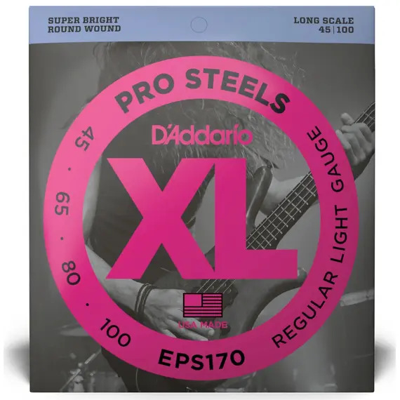 D'Addario Pro Steel Regular Light Gauge Bass 45-100