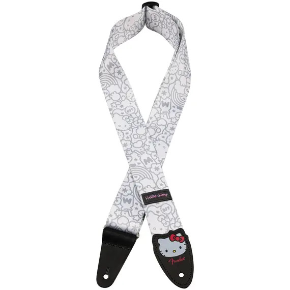 Fender X Hello Kitty White Poly Guitar Strap