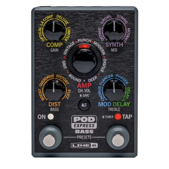 Line 6 POD Express BASS - Bass Guitar Amp and Effects Processor Pedal