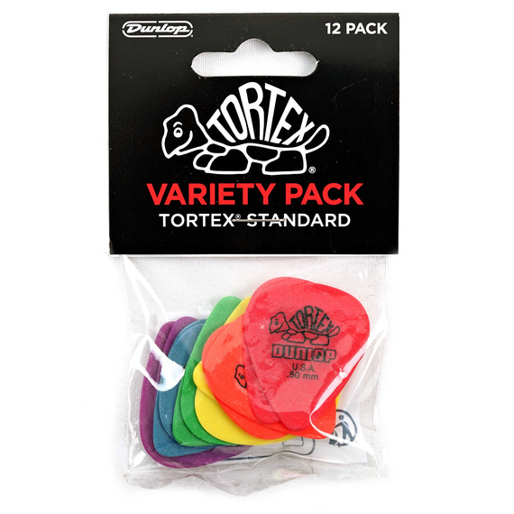 Jim Dunlop Variety 12 Pack of Guitar Picks - Tortex