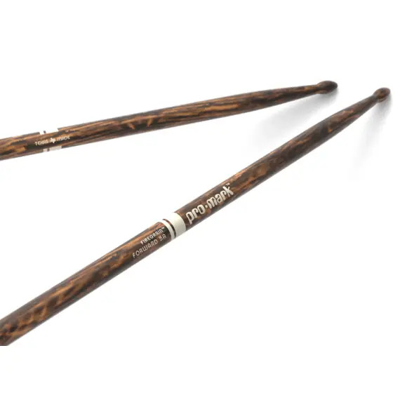 Promark Classic Forward 5A FireGrain Hickory Oval Wood Tip Drumsticks