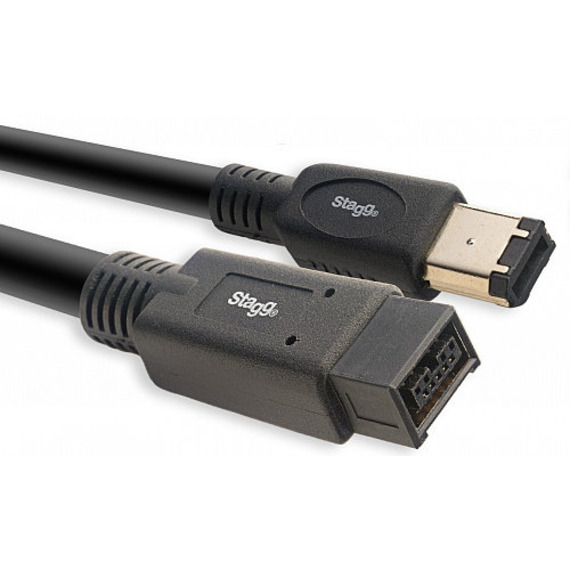 Stagg NCCXFW8FW6 N-Series Firewire 400 - Firewire 800 Cable
