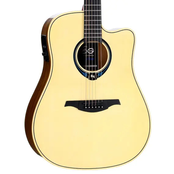 Lag HyVibe THV20DCE Smart Guitar Dreadnought Cutaway (v1 Model) &pound;200 off and FREE HVS2 2-Button Footswitch