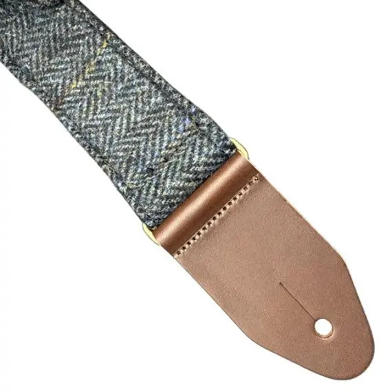 Leather Graft Harris Tweed Guitar Strap 