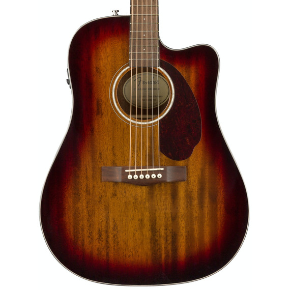 Fender CD140SCE Dreadnought Electro Acoustic All Mahogany inc. case - Shaded Edge Burst