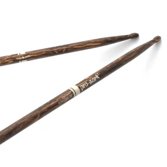 Promark Classic Forward 5B FireGrain Hickory Oval Wood Tip Drumsticks