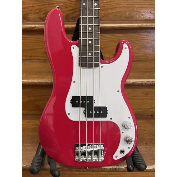 SECONDHAND Squier Mini Precision Bass, Short Scale Bass Guitar - Dakota Red