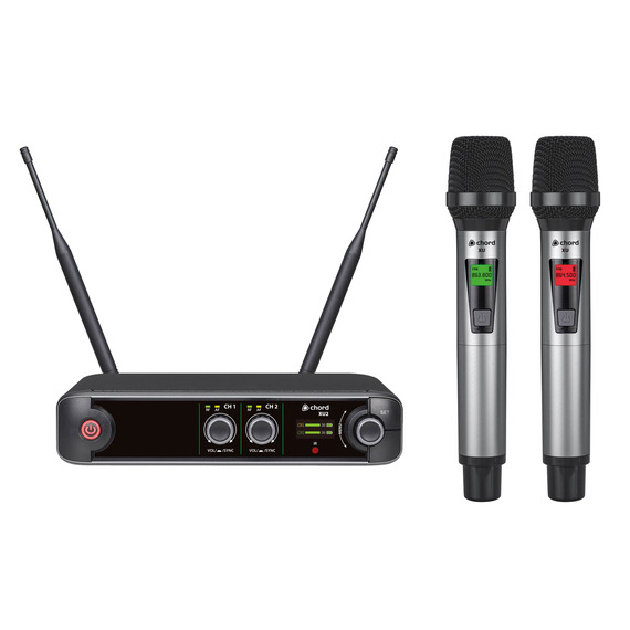 Chord XU Series UHF 2-Channel Wireless Mic System - 2 x Handheld Mics