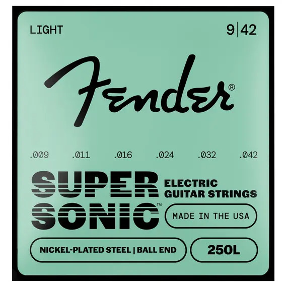 Fender Super 250's Nickel Plated Steel Guitar Strings - 09-42