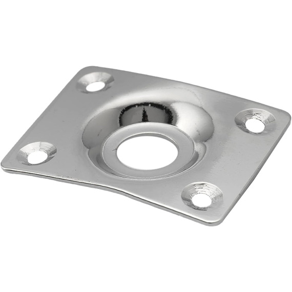 Guitar Gear Jack Plate - Gibson Style - Chrome