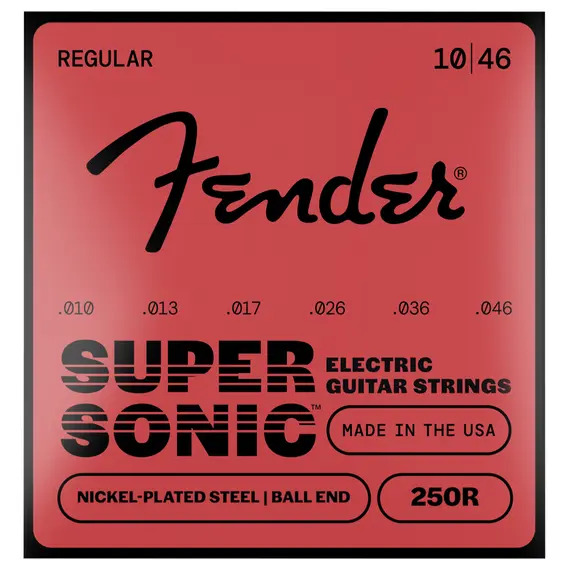 Fender Super 250's Nickel Plated Steel Guitar Strings - 10-46