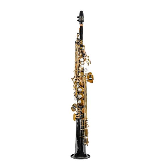 Trevor James Evo Soprano Saxophone - Black Plated / Gold Lacquer Keywork