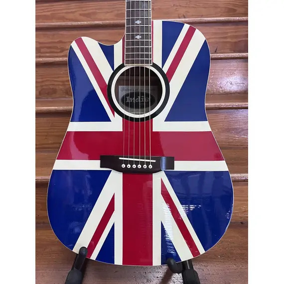 SECONDHAND Indie UJ-20 CE Left Handed Electro Acoustic - Union Jack