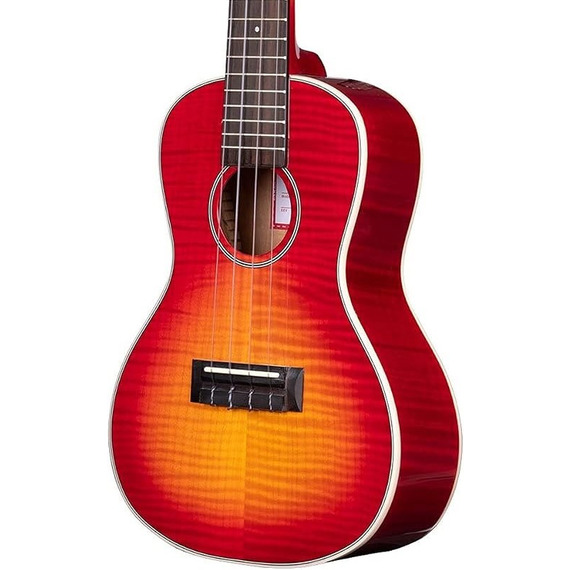 Kala Flame Maple Series Cherry Sunburst - KA-FMCB-C Concert Ukulele