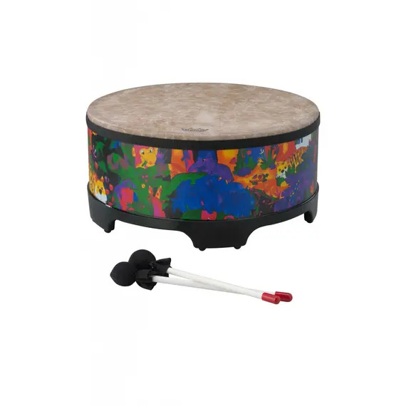 Remo KD-5816-01 Kids Gathering Drum 8" x 16" Rain Forest Design