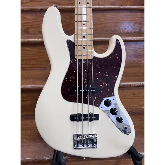 SECONDHAND Fender American Standard Jazz Bass inc Hard Case - Olympic White