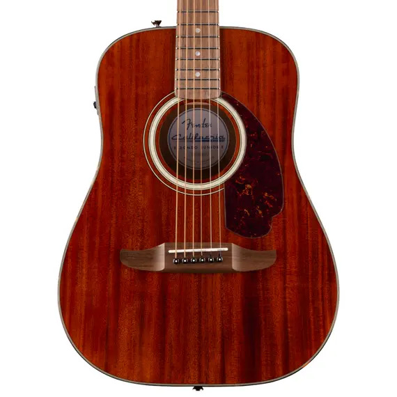 Fender California Deluxe Redondo Jr. E Mahogany Electro Acoustic Guitar - Natural