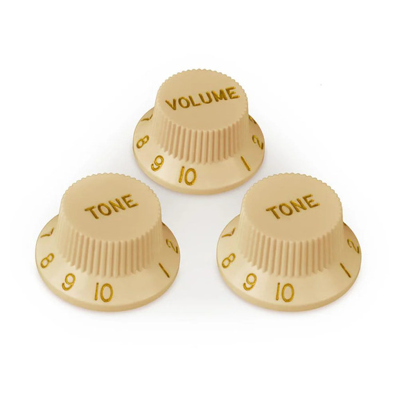 Guitar Gear Strat Knob Set (1 Vol/2 Tone) 