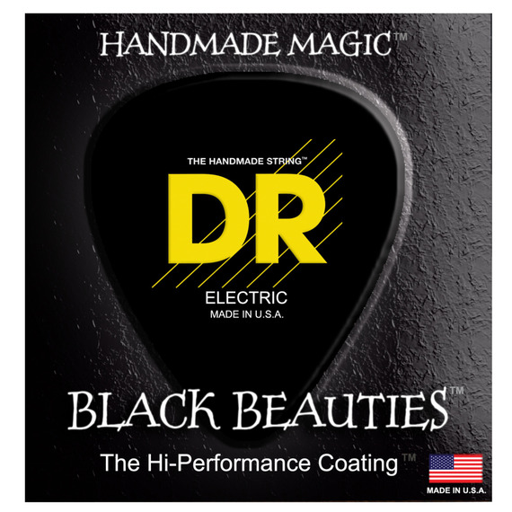 DR Black Beauties Coated Black Guitar Strings
