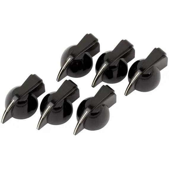 Fender Pure Vintage Chicken Head Amplifier Knobs, Black