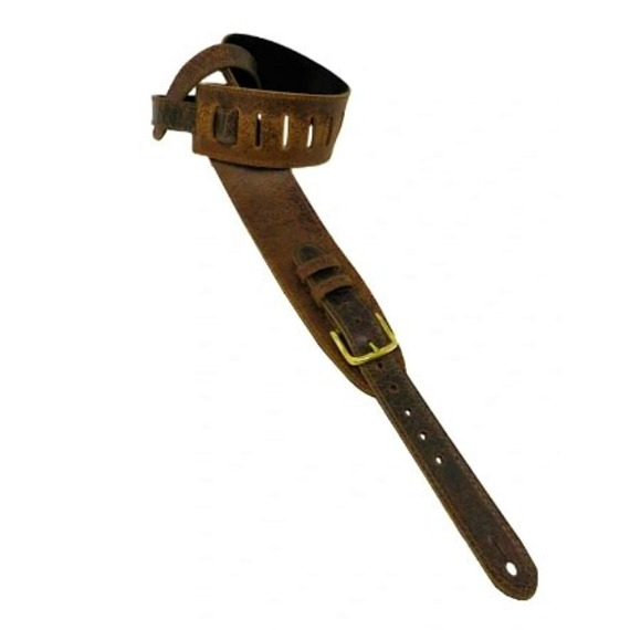 Leather Graft Heavy Hyde Road Worn Guitar Strap BUCKLE