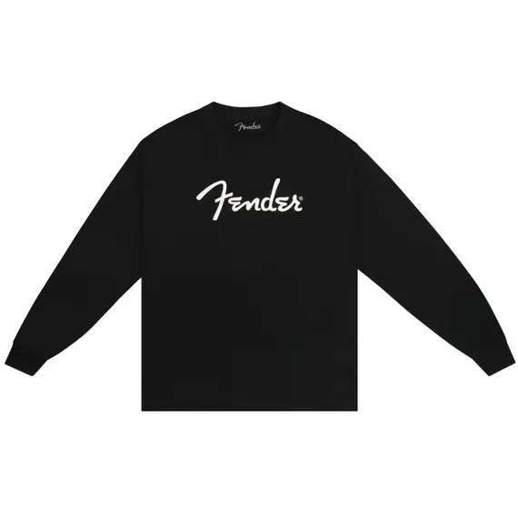 Fender Spaghetti Logo Long-Sleeve T-shirt - Black