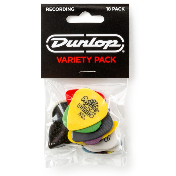 Jim Dunlop Variety 18 Pack of Guitar Picks - Recording Pack