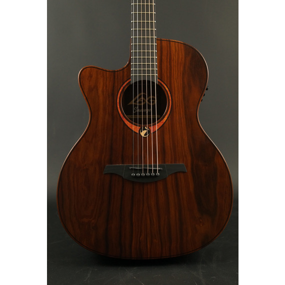 Lag Sauvage Auditorium Left-Handed Cutaway Acoustic-Electric inc Gig Bag