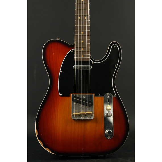 Fender Jason Isbell Custom Telecaster - 3-Colour Chocolate Burst / Road Worn