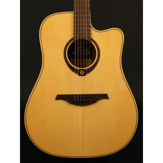 Lag T88DCE Tramontane Dreadnought Electro Acoustic - Natural