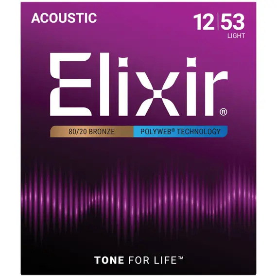 Elixir Poly Web 80/20 Bronze Acoustic - Light 12-53