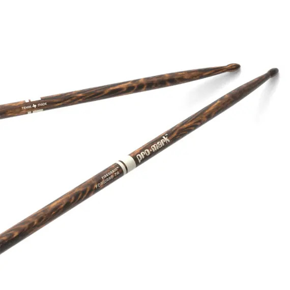 Promark Classic Forward 7A FireGrain Hickory Oval Wood Tip Drumsticks
