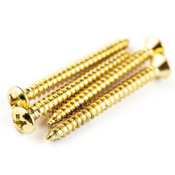 Guitar Gear Neck Plate Screws (4 Pack)