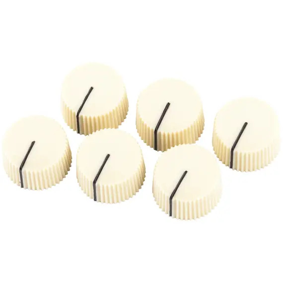 Fender Pure Vintage Radio Amplifier Knobs, Cream