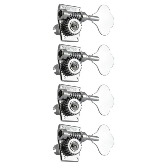 Grover Bass Machinehead Set 4-In-Line Chrome Vintage