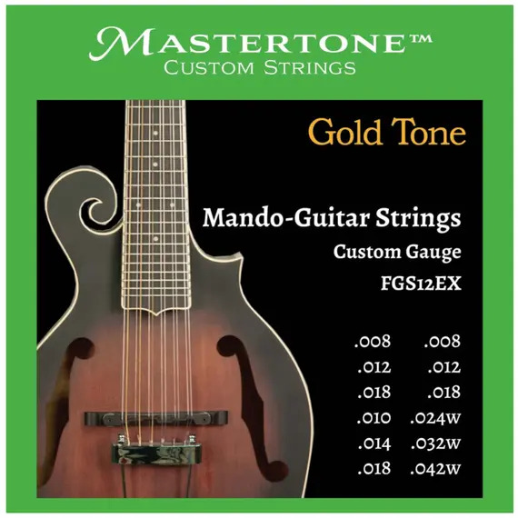 Gold Tone Mandolin-Guitar Strings F Style Custom Gauge - 12 Strings
