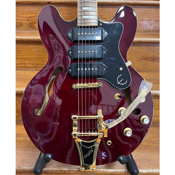 SECONDHAND Epiphone Riviera P93 Wine Red Semi Hollow