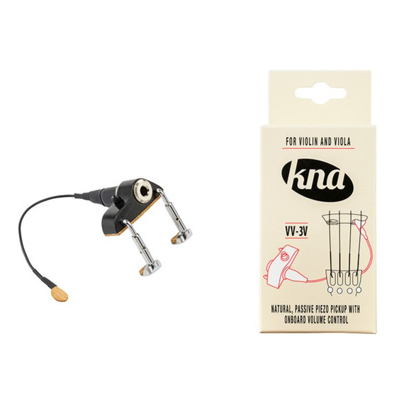 KNA VV3V Bridge Mounted Piezo Pickup with Volume for Violin or Viola