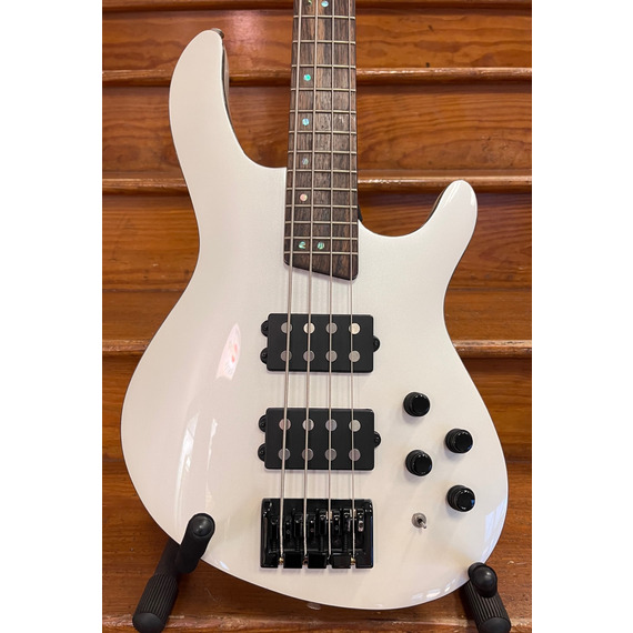 SECONDHAND Cort C4H 4 String Bass White Pearl
