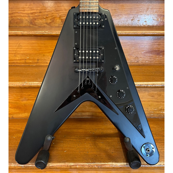 SECONDHAND Epiphone Goth '58 Flying V Pitch Black 2002