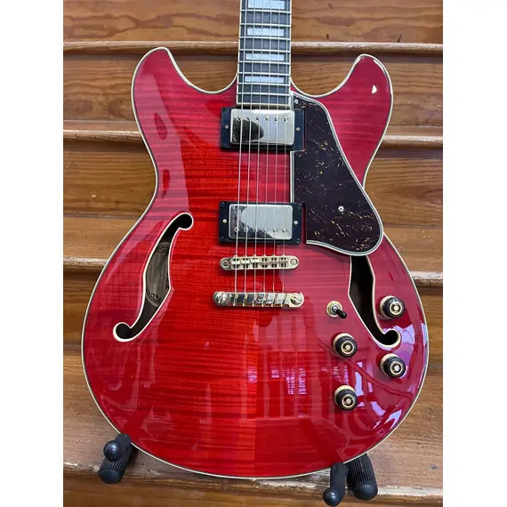 SECONDHAND Ibanez AS93FM - Transparent Cherry inc. Ibanez Hard Case