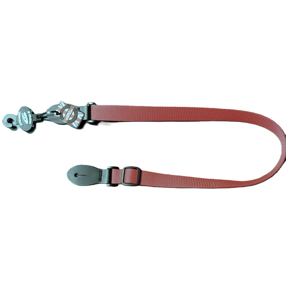 Leather Graft Mandolin & Ukulele Cotton Diamond Strap - Ruby