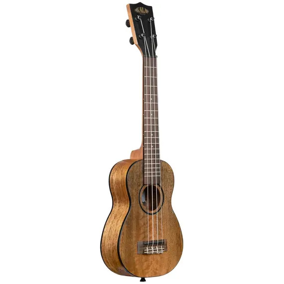 Kala KACMSLN Curly Mango Long Neck Soprano Ukulele w/ Bag