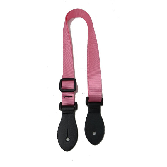 Leather Graft Mandolin & Ukulele Cotton Diamond Strap - Pink