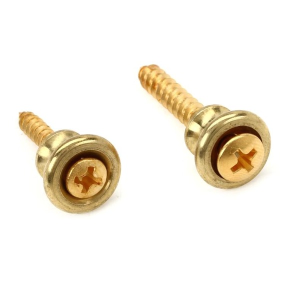 Gibson Brass Strap Buttons - Pack of 2