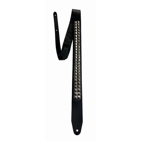 Leather Graft Extra Long Pyramid Guitar Strap - 2 Row