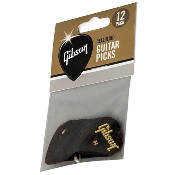 Gibson Tortoise Celluloid Picks - 12 Pack