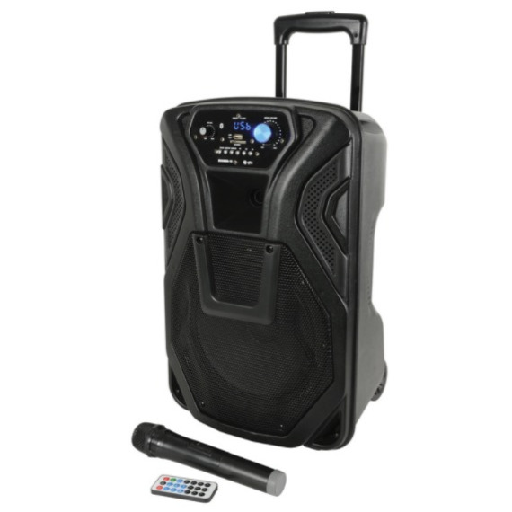 QTX Busker 10 - Portable Battery PA Inc. Wireless Mic